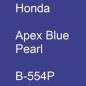 Preview: Honda, Apex Blue Pearl, B-554P.